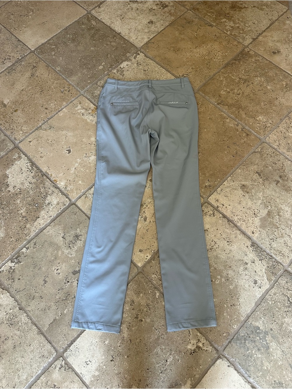 Daily Sports Light Gray Straight Leg Pants - Picture 4 of 6